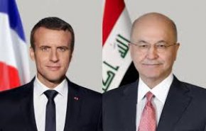 الرئيس العراقي يستقبل نظيره الفرنسي
