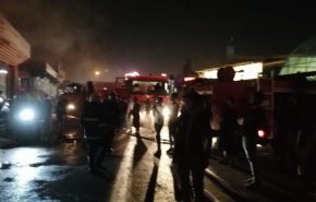 اندلاع حريق في المدينة المائية وسط النجف