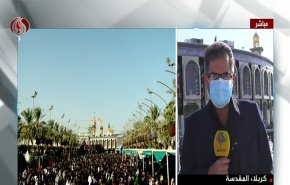 شاهد.. مراسل العالم يصف أجواء مدينة كربلاء في يوم الأربعين