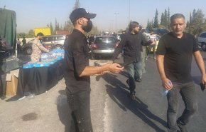 بالصور.. مسيرة الاربعين في طريق مطار دمشق الدولي