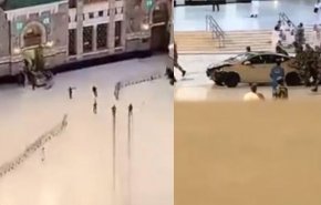 شاهد بالفيديو: سيارة تقتحم الحرم المكي!