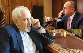 اوغلو يؤكد لظريف ان الرئيس أردوغان يكن كامل الاحترام لسيادة ايران