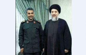 شاهد صورة تجمع الشهيد سليماني مع الشهيد محمد باقر الحكيم