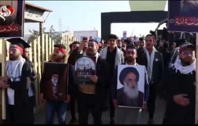 شاهد: طلاب الجامعات والمدارس بالعراق يجددون العهد لقادة النصر