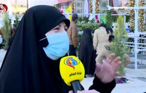 شاهد.. لبنانية تسافر الی ايران لزيارة مزار سليماني