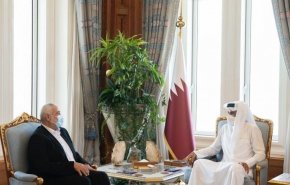 اسماعيل هنية يلتقي امير قطر بالدوحة