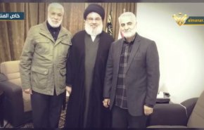 صور تعرض للمرة الاولى ..لقاءات بين السيد نصرالله والقائدين قاسم سليماني وابومهدي المهندس