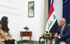 الرئيس العراقي: نأمل الإسراع بتشريع قانون الناجيات الإيزيديات

