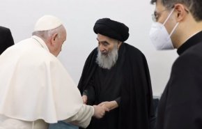 بالفيديو.. لحظة وداع البابا للمرجع السيستاني