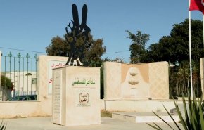 تدشين مجسم النصر بتونس احياءً ليوم الارض الفلسطيني