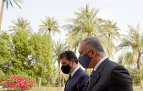 الكاظمي يؤكد للبارزاني ضرورة تعزيز التكامل الامني بين بغداد وأربيل