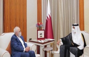 ظريف يجتمع بأمير قطر
