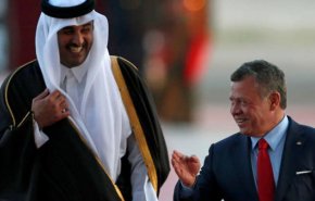 رسالة من أمير قطر الى ملك الأردن