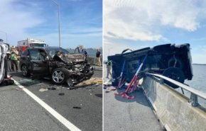 في حادث مروع.. رضيعة تطير في الهواء وتقع في مياه المحيط! 
