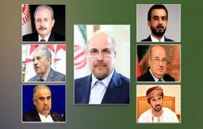 قاليباف يبحث جرائم الصهاينة مع رؤساء برلمانات 6 دول إسلامية