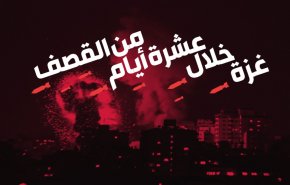 غزة خلال عشرة أيام من القصف

