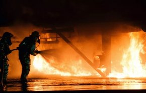حريق كبير بمستودع للمواد الكيميائية بالأردن