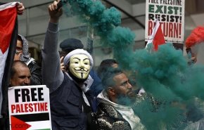 شاهد..مظاهرات من أجل فلسطين في لندن تزامنا مع قمة السبع 
