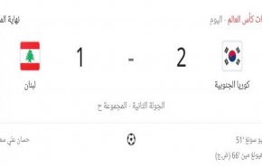 خسارة لمنتخب لبنان أمام كوريا الجنوبية ضمن التصفيات الآسيوية المزدوجة