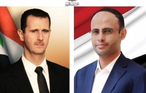 رئيس المجلس السياسي الأعلى اليمني يتلقى برقية شكر من الرئيس السوري
