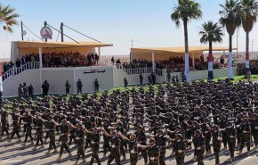 انطلاق الاستعراض العسكري للحشد الشعبي في عيده السابع +صور