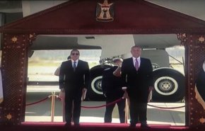 بالصور.. برهم صالح يستقبل السيسي في مراسم رسمية