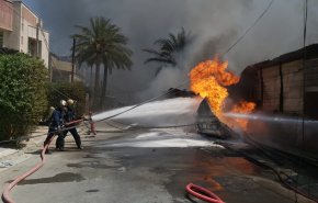 اخماد حريق كبير داخل مولدة كهربائية في بغداد
