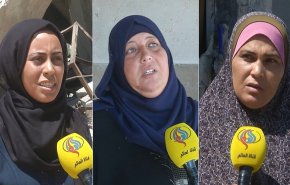 آلاف الفلسطينيات بلا مأوى بعد تدمير منازلهن في العدوان الاسرائيلي + فيديو