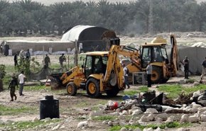 نابلس..هدم سلاسل حجرية وتجريف أراض واقتلاع أشجار لتغيير معالم المنطقة