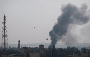 شاهد.. الاعتداء الجوي الأميركي الجديد على موقع للحشد الشعبي
