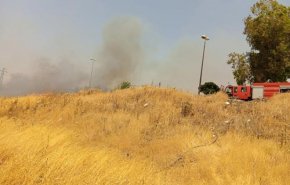 إخماد حريق اندلع في أعشاب يابسة وأشجار بمدينة حمص
