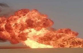 تفجير خط غاز الجبسة ـ الريان الذي ينقل الغاز من الحسكة الى ريف حمص
