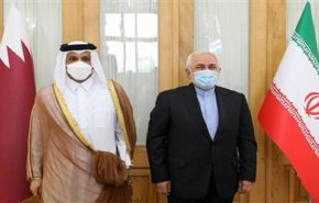 ظريف يجري محادثات مع نظيره القطري في طهران