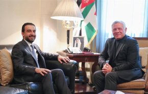 رئيس البرلمان العراقي يلتقي ملك الاردن في قصر بسمان
