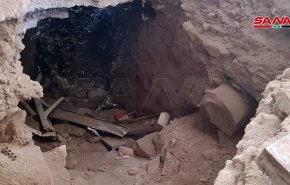 بالصور.. الجيش السوري يعثر على نفق للإرهابيين في درعا البلد 