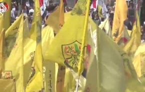 مسيرة حاشدة لفصائل المقاومة في دمشق دعما لعملية نفق الحرية 