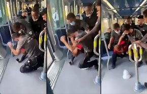 شاهد..وحشية قوات الاحتلال ضد شاب فلسطيني