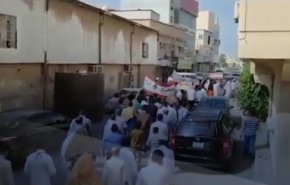 شعب البحرين يتضامن مع اليمن ولبنان في حراكه الغاضب 