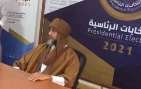 شاهد..سيف الإسلام القذافي خارج الدائرة الإنتخابية