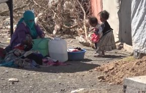 شاهد: صورة تعكس حالة نزوح يملؤها البؤس والحرمان