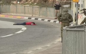 شاهد..جريمة إعدام علنية ينفذها كيان الاحتلال بفلسطيني بالضفة  