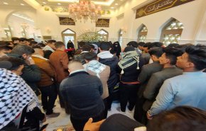 شاهد بالصور.. الحشود المعزية تواصل توافدها الى روضة الشهيد أبو مهدي المهندس