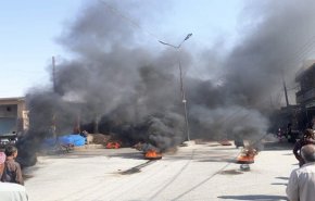 مظاهرة احتجاجية في الشدادي تنديداً بممارسات 