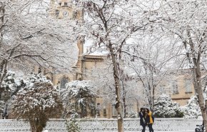 ألعاب الثلج في مدينة تبريز شمال غرب ايران