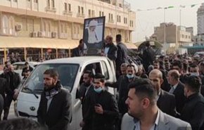 بالفيديو.. تشييع جثمان آية الله صافي كلبايكاني في كربلاء 