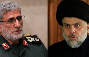 لقاء بين اللواء قاآني والسيد الصدر في الحنانة