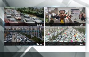 حشود مليونية في خوزستان تحتفل بذكرى الثورة الاسلامية