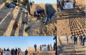 الأمن العراقى يضبط مخزن مواد متفجرة لداعش شمالى بغداد 