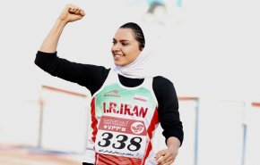 الإيرانية فرزانه فصيحي الثانية بمنافسات ألعاب القوى في بلغراد