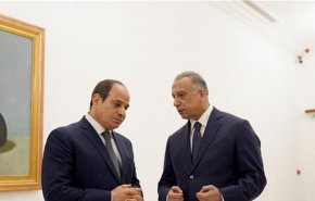 الكاظمي والسيسي يؤكدان أهمية تعزيز التعاون بين بلديهما